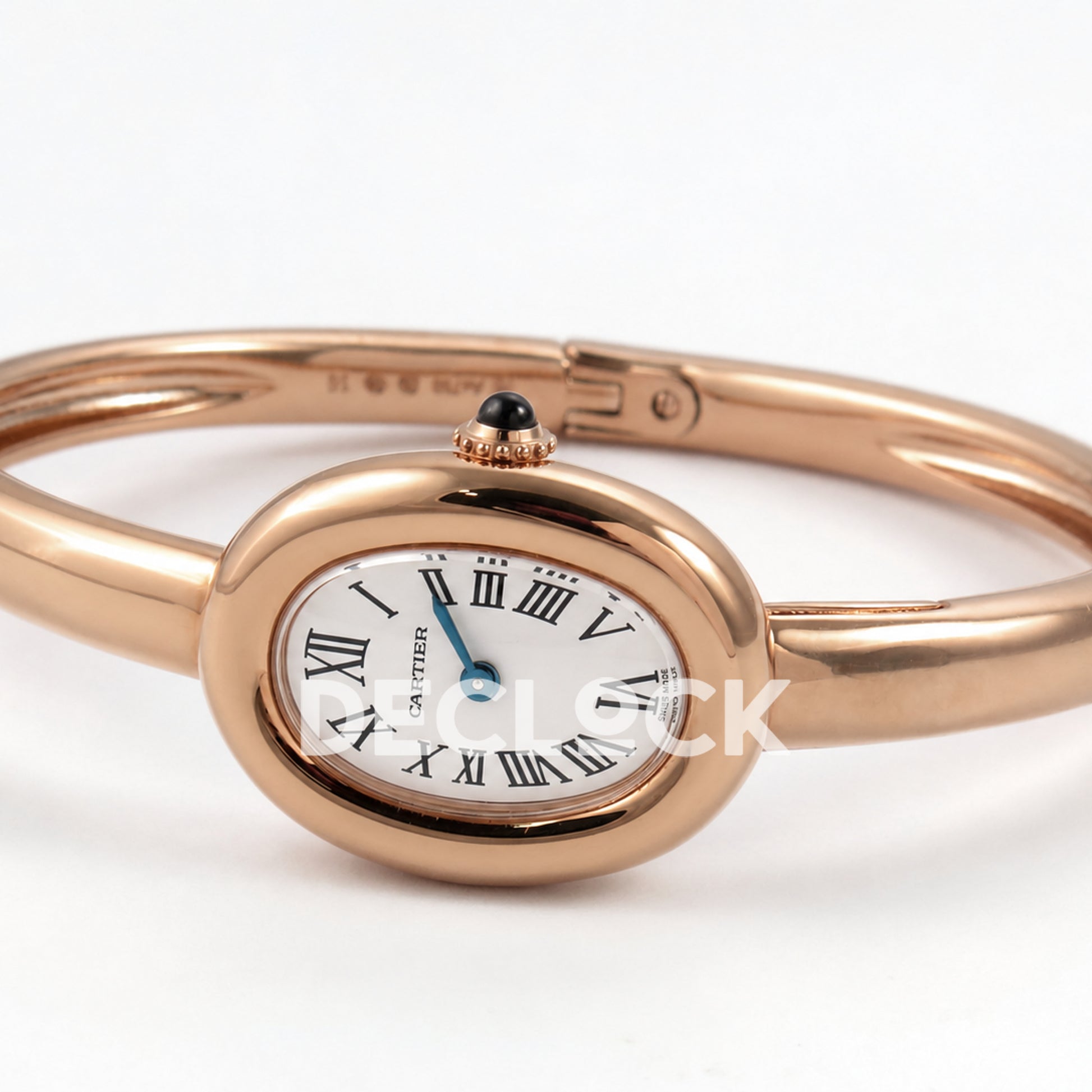Cartier Baignoire Rose Gold Plated Bangle Size 16 BLSF Swiss Quartz