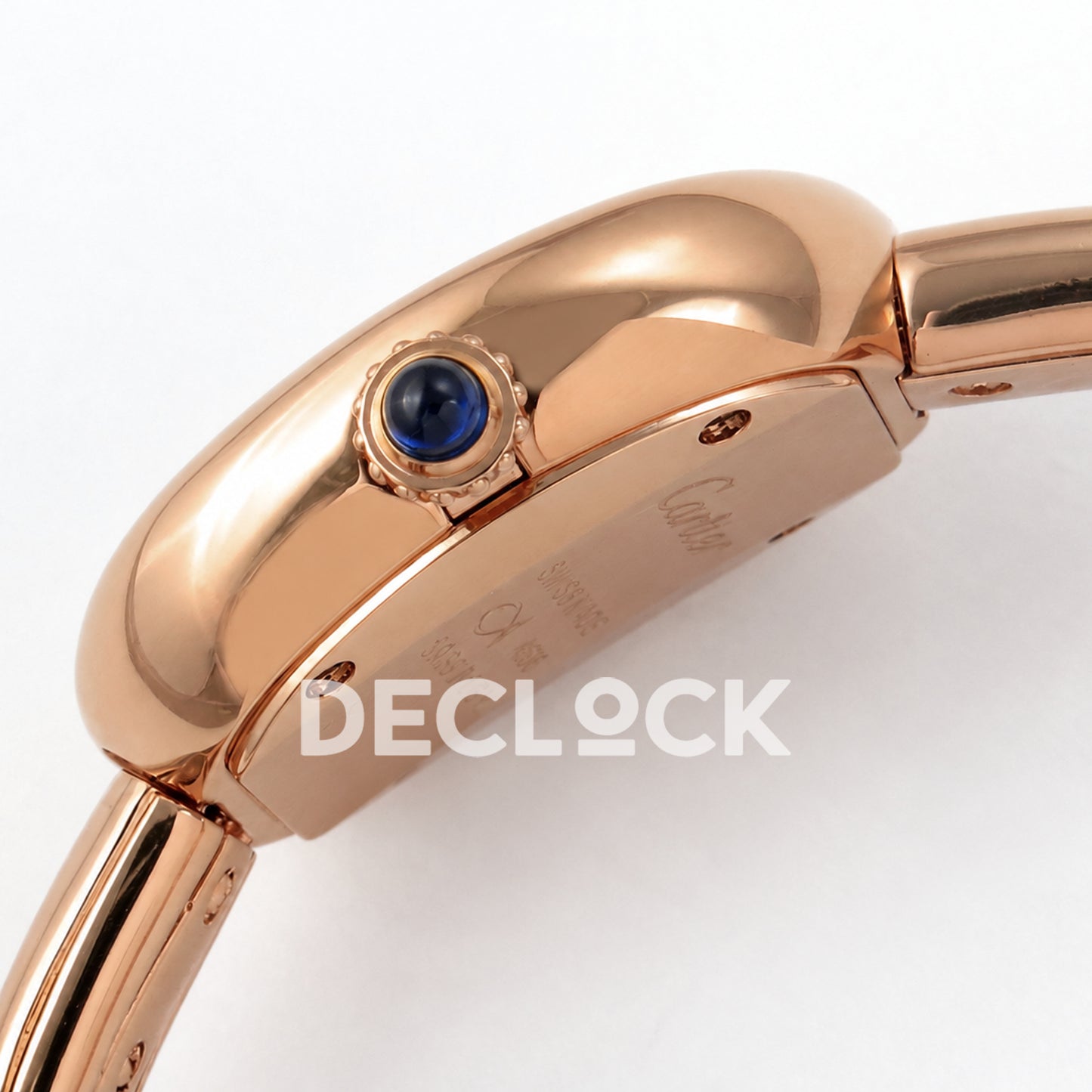 Cartier Baignoire Rose Gold Plated Bangle Size 16 BLSF Swiss Quartz