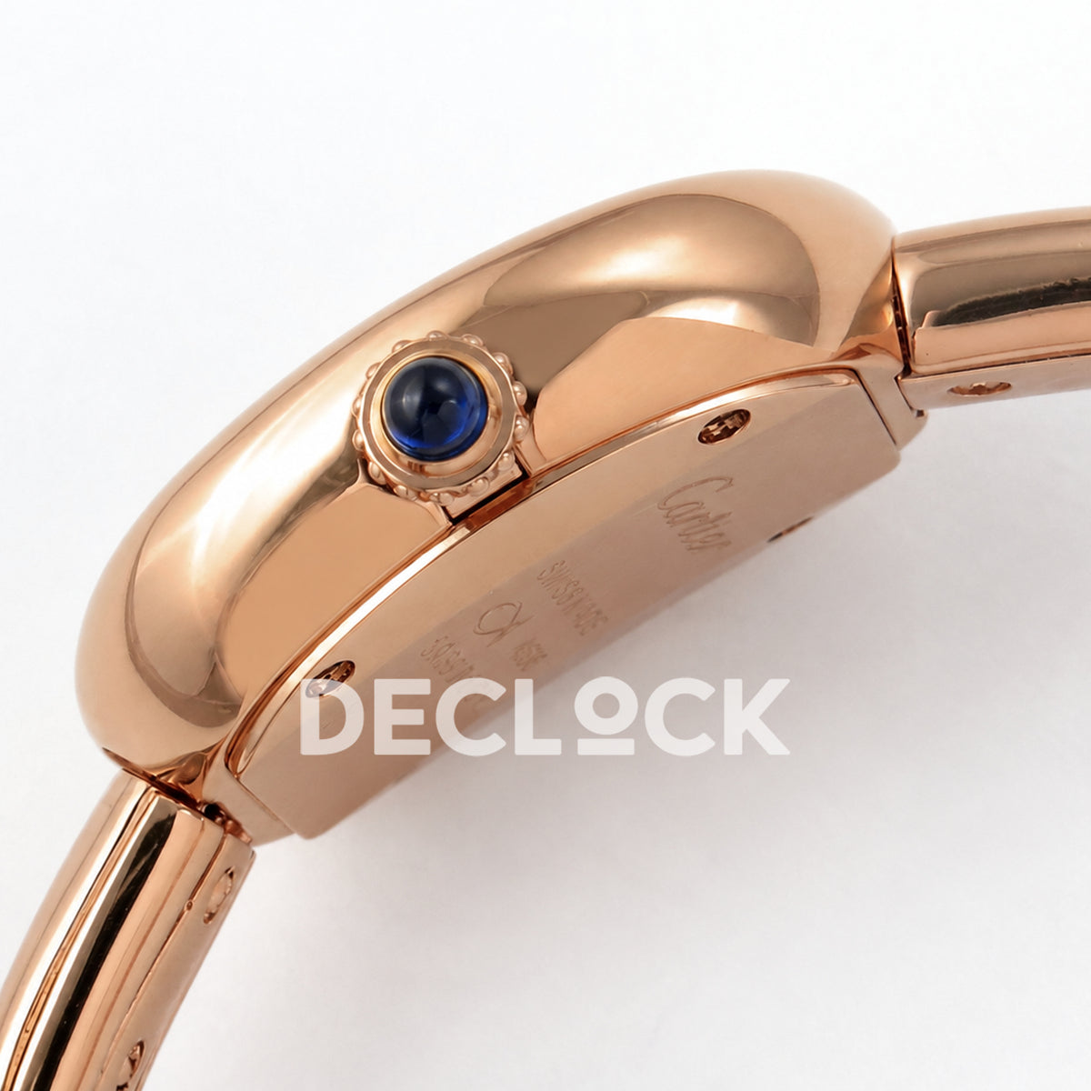Cartier Baignoire Rose Gold Plated Bangle Size 16 BLSF Swiss Quartz