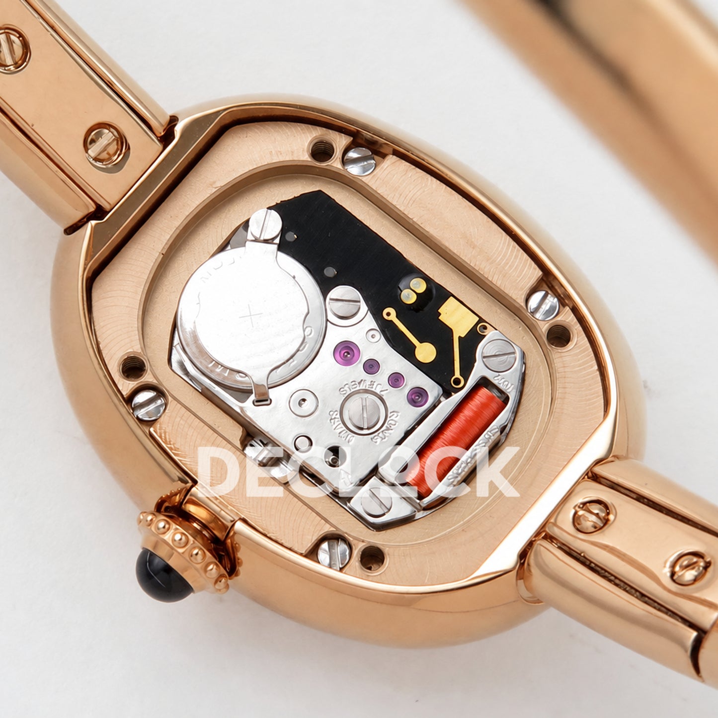 Cartier Baignoire Rose Gold Plated Bangle Size 16 BLSF Swiss Quartz