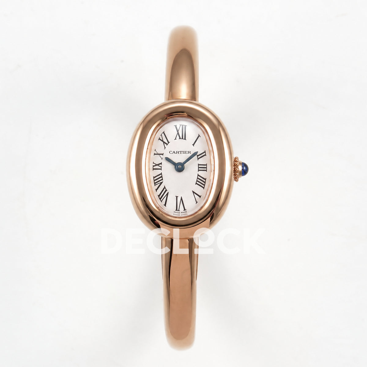 Cartier Baignoire Rose Gold Plated Bangle Size 16 BLSF Swiss Quartz