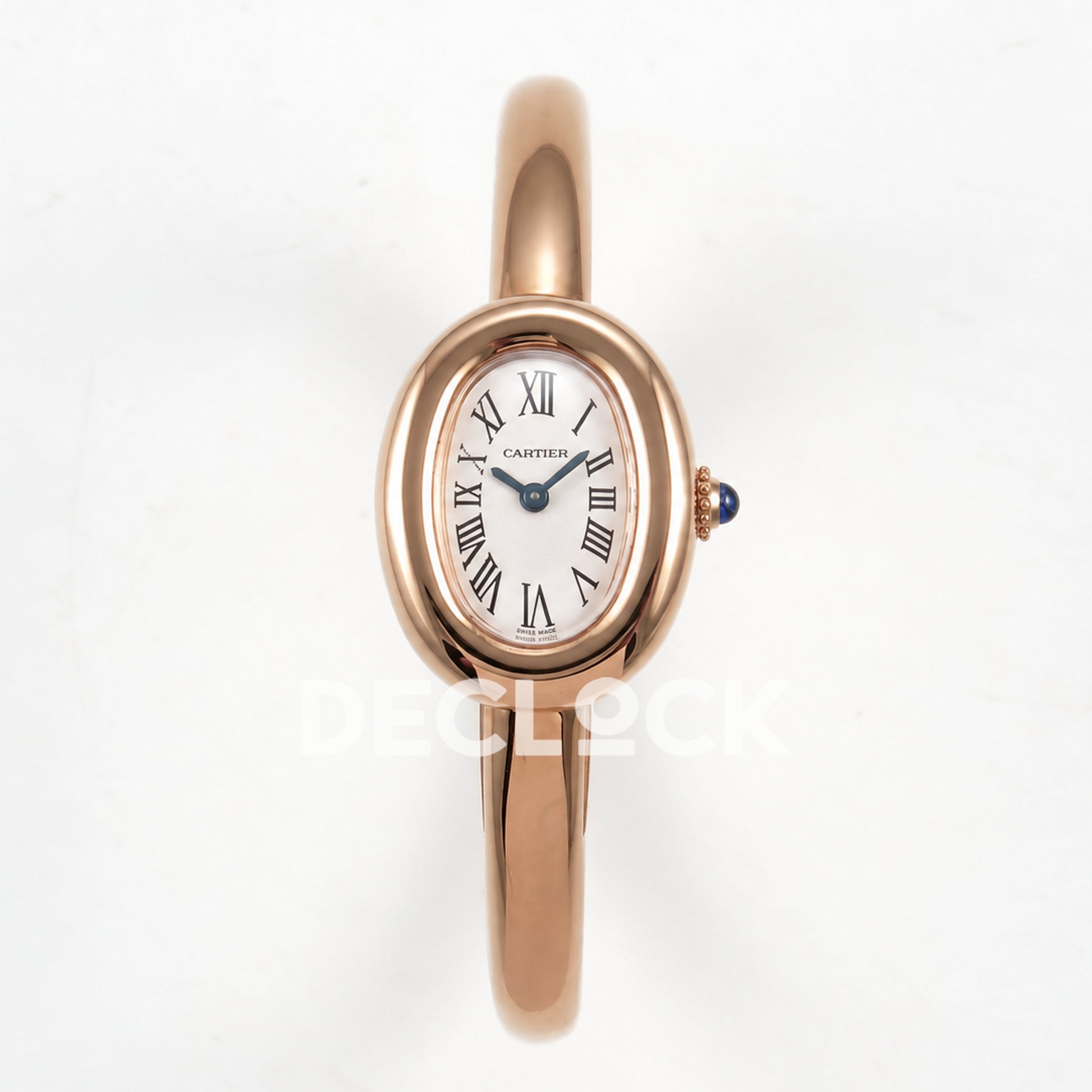 Cartier Baignoire Rose Gold Plated Bangle Size 16 BLSF Swiss Quartz