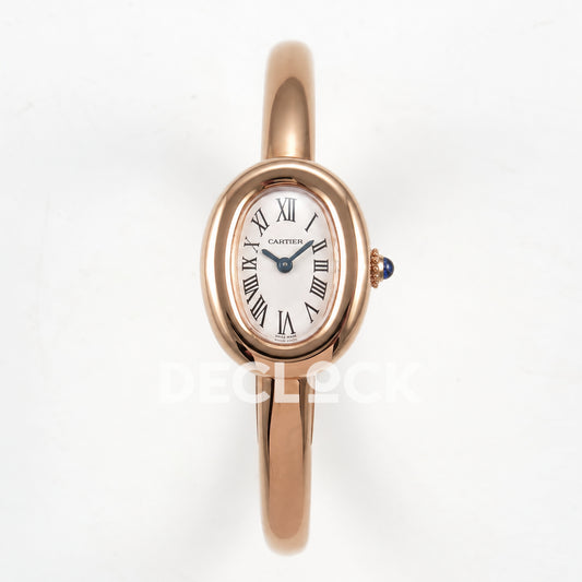 Cartier Baignoire Rose Gold Plated Bangle Size 16 BLSF Swiss Quartz