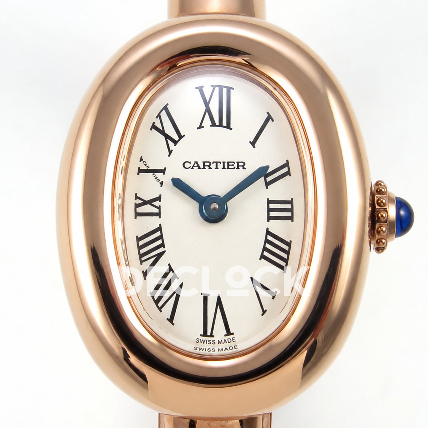 Cartier Baignoire Rose Gold Plated Bangle Size 15 BLSF Swiss Quartz