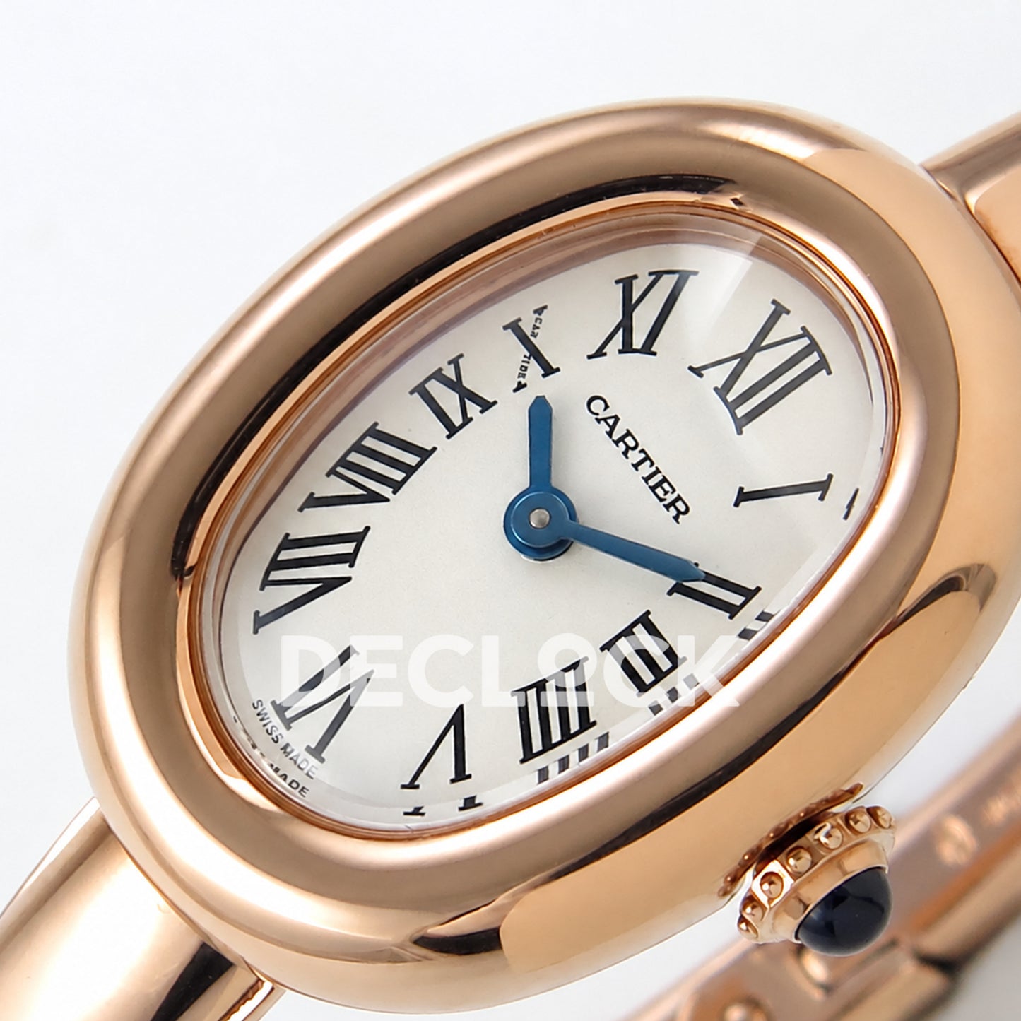 Cartier Baignoire Rose Gold Plated Bangle Size 15 BLSF Swiss Quartz