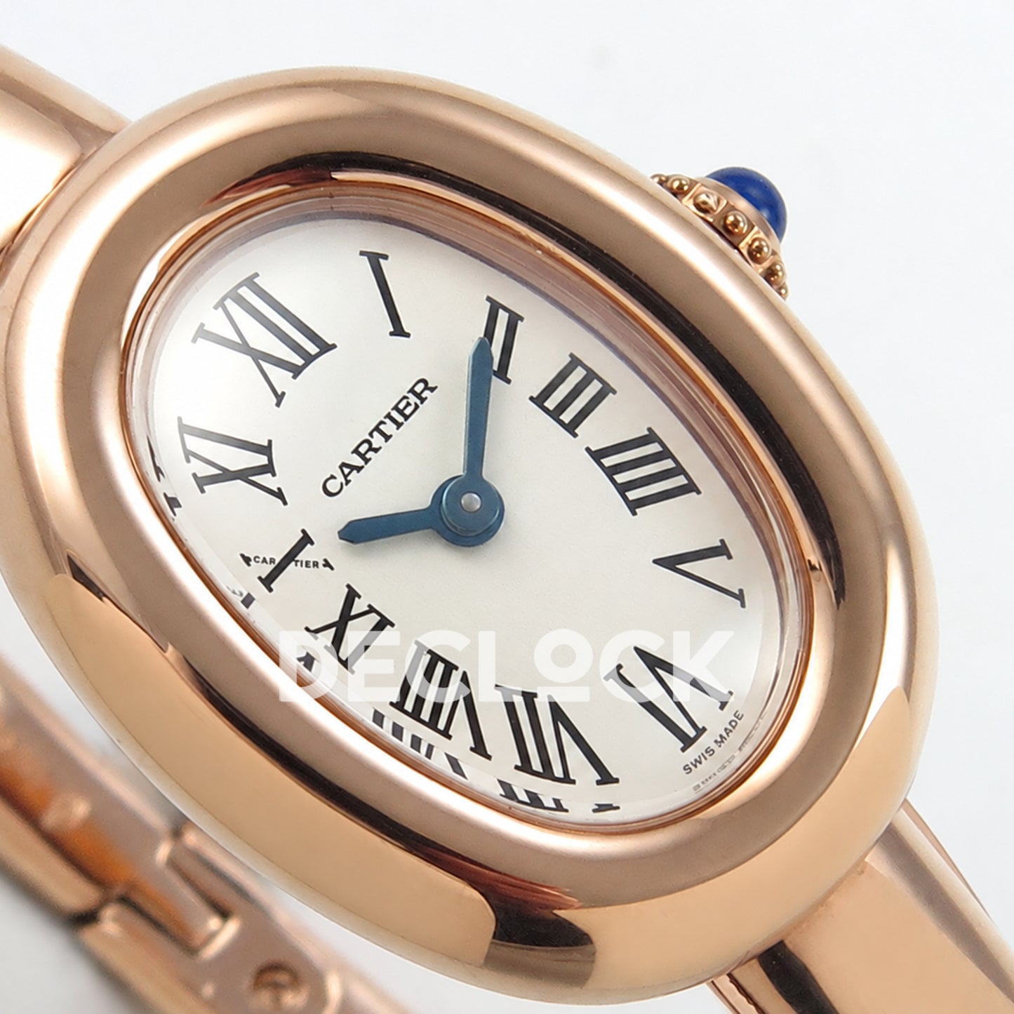 Cartier Baignoire Rose Gold Plated Bangle Size 15 BLSF Swiss Quartz