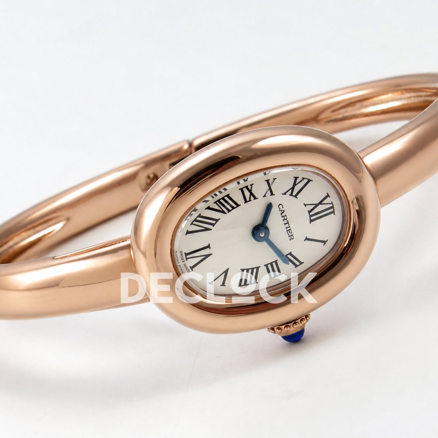Cartier Baignoire Rose Gold Plated Bangle Size 15 BLSF Swiss Quartz
