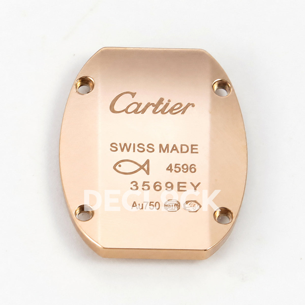 Cartier Baignoire Rose Gold Plated Bangle Size 15 BLSF Swiss Quartz