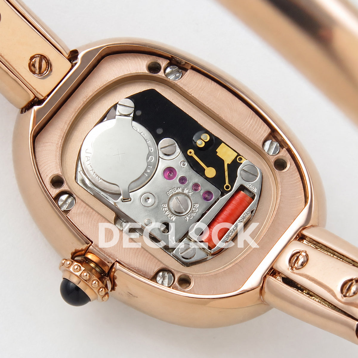 Cartier Baignoire Rose Gold Plated Bangle Size 15 BLSF Swiss Quartz