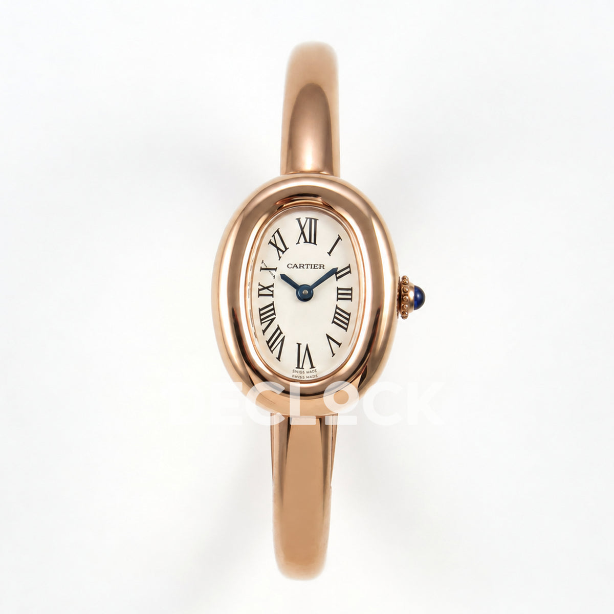Cartier Baignoire Rose Gold Plated Bangle Size 15 BLSF Swiss Quartz