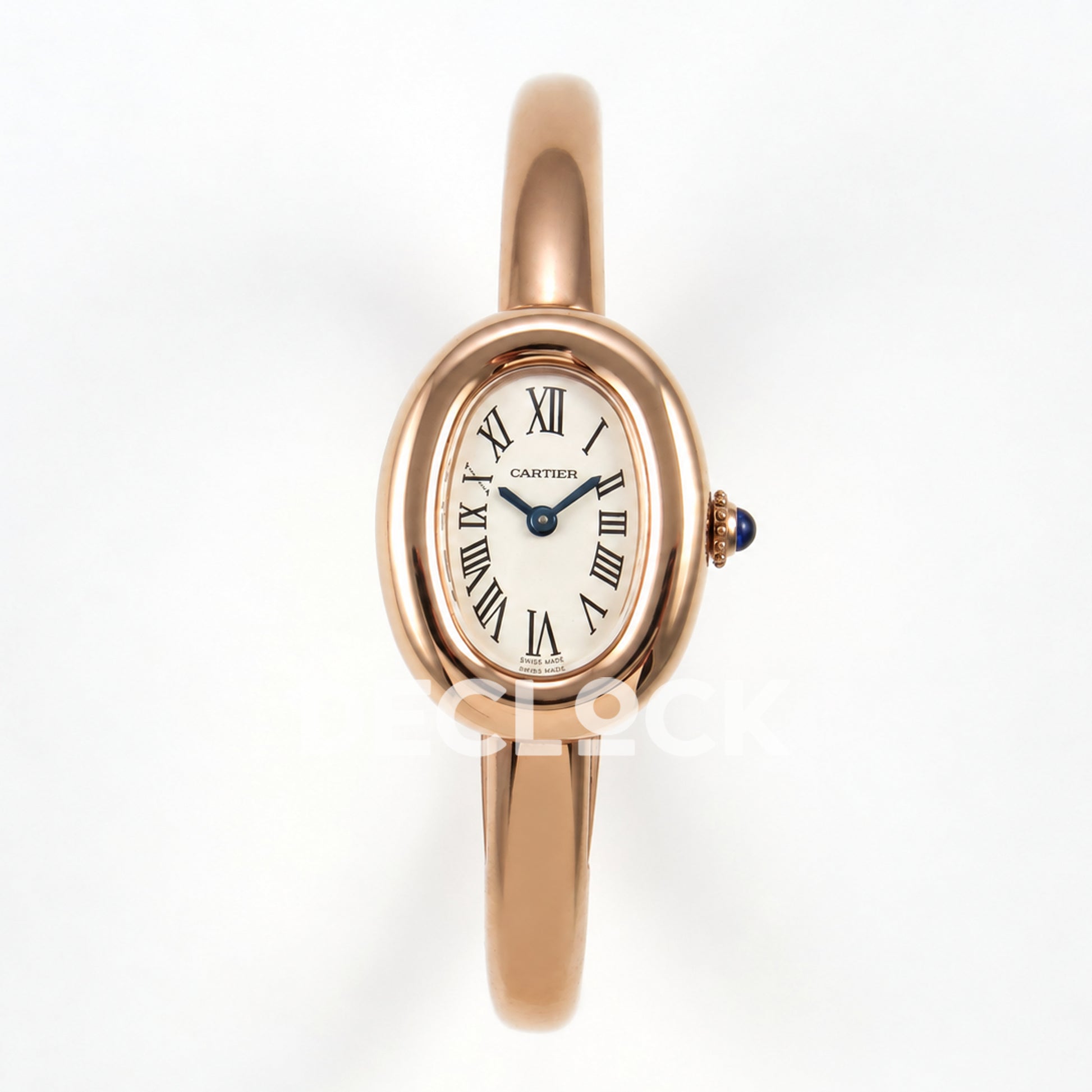 Cartier Baignoire Rose Gold Plated Bangle Size 15 BLSF Swiss Quartz