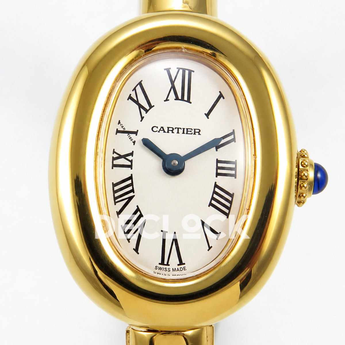 Cartier Baignoire Yellow Gold Plated Bangle Size 17 BLSF Swiss Quartz