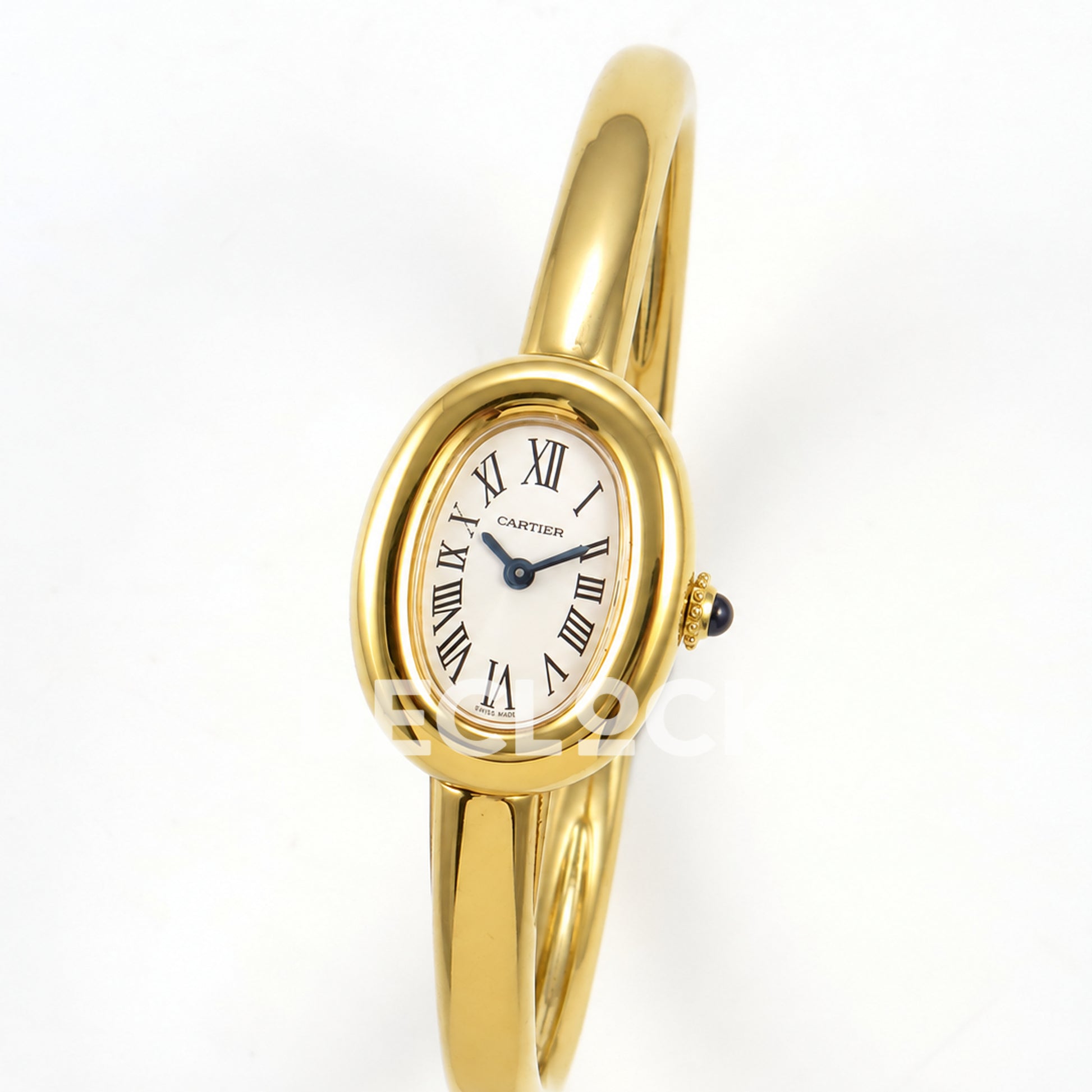 Cartier Baignoire Yellow Gold Plated Bangle Size 17 BLSF Swiss Quartz