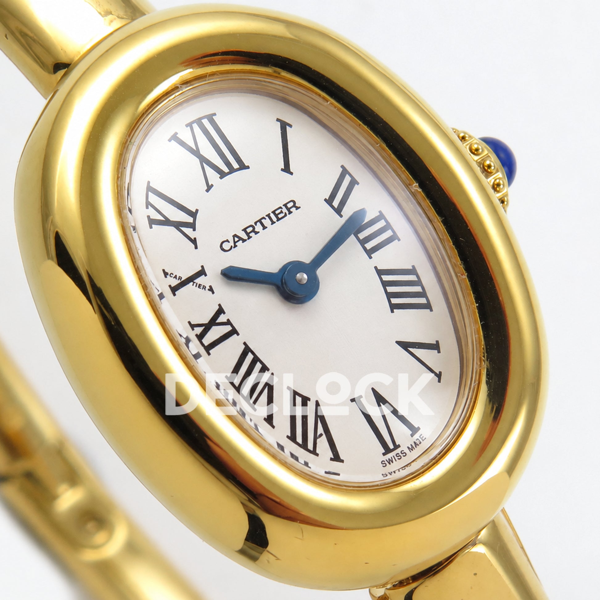 Cartier Baignoire Yellow Gold Plated Bangle Size 17 BLSF Swiss Quartz