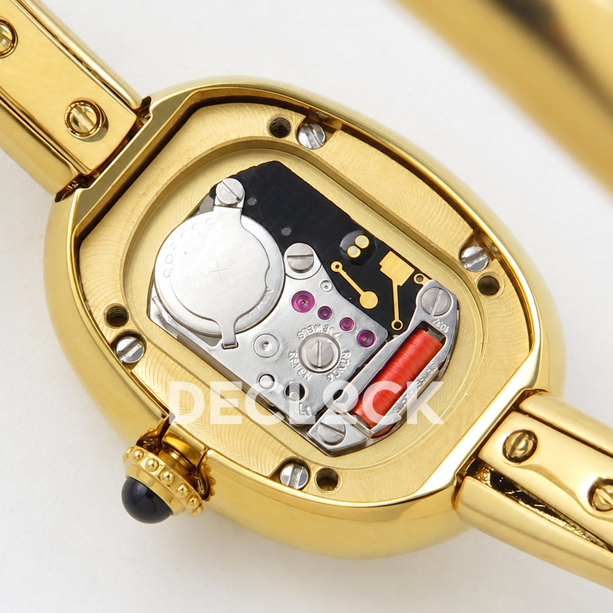 Cartier Baignoire Yellow Gold Plated Bangle Size 17 BLSF Swiss Quartz