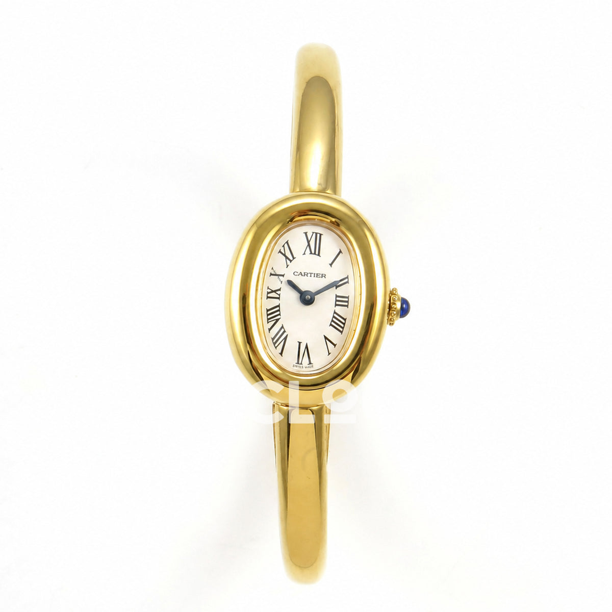 Cartier Baignoire Yellow Gold Plated Bangle Size 17 BLSF Swiss Quartz