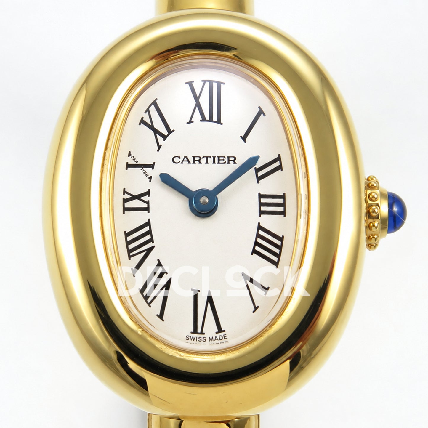 Cartier Baignoire Yellow Gold Plated Bangle Size 16 BLSF Swiss Quartz