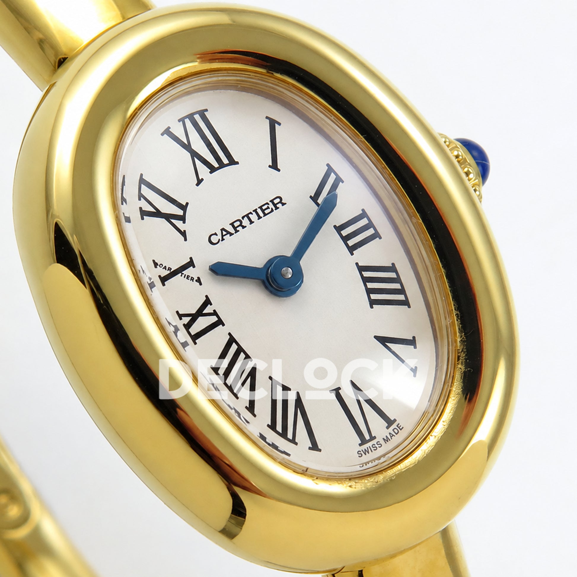 Cartier Baignoire Yellow Gold Plated Bangle Size 16 BLSF Swiss Quartz