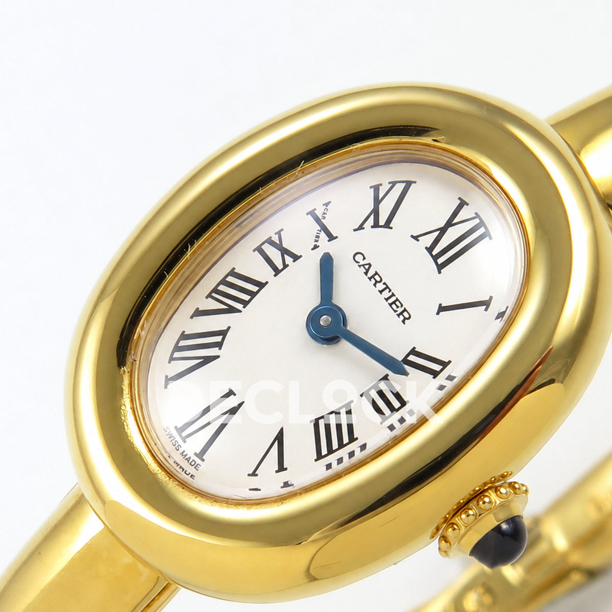 Cartier Baignoire Yellow Gold Plated Bangle Size 16 BLSF Swiss Quartz