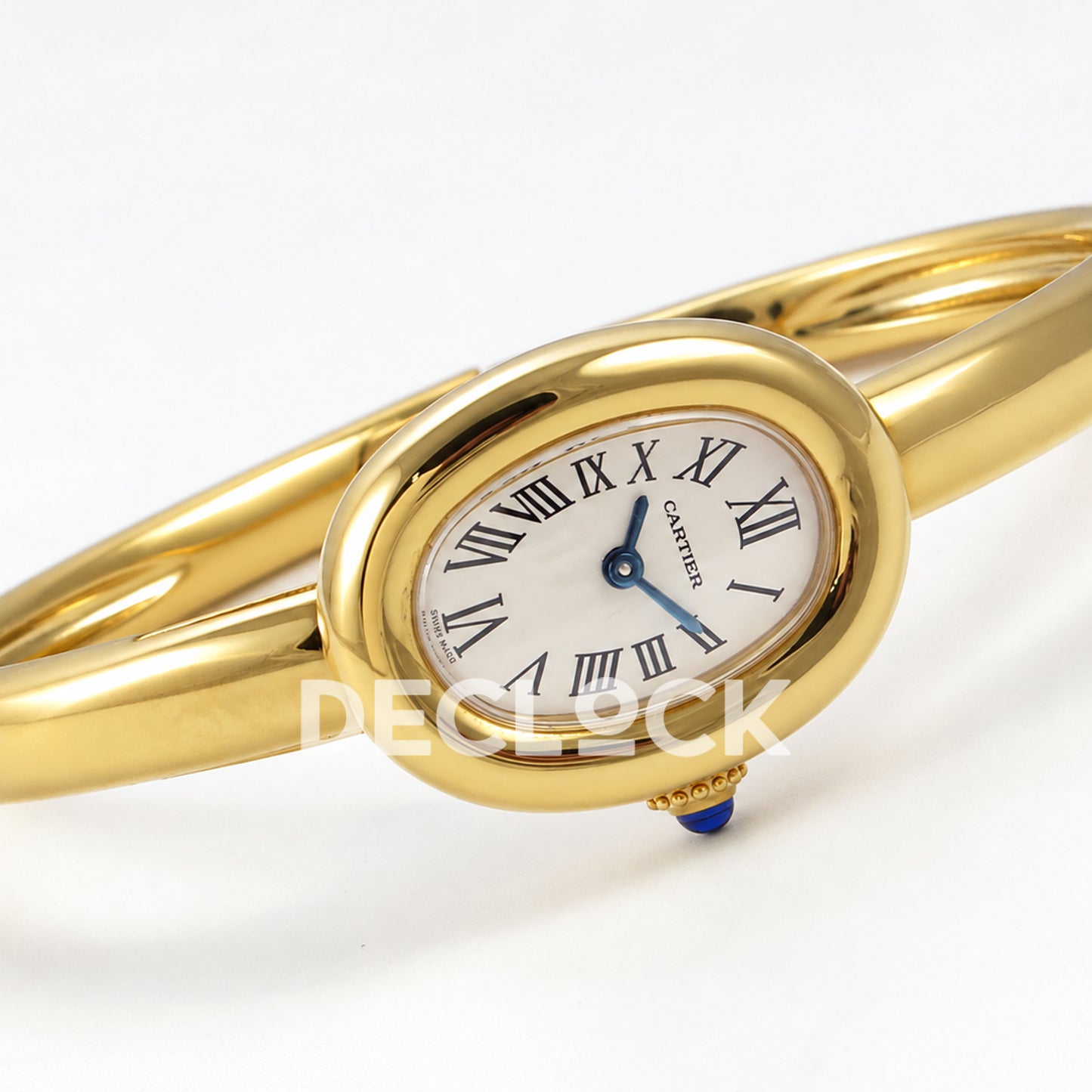 Cartier Baignoire Yellow Gold Plated Bangle Size 16 BLSF Swiss Quartz