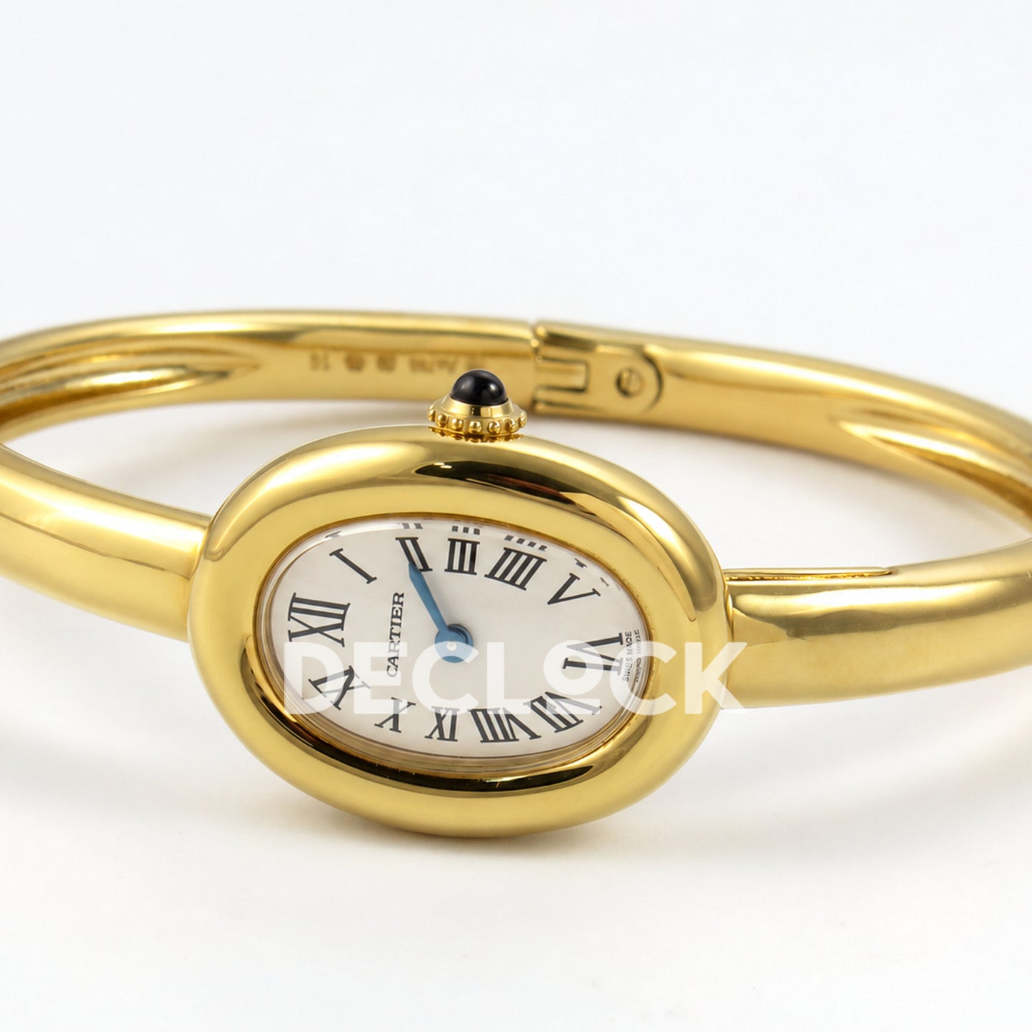 Cartier Baignoire Yellow Gold Plated Bangle Size 16 BLSF Swiss Quartz