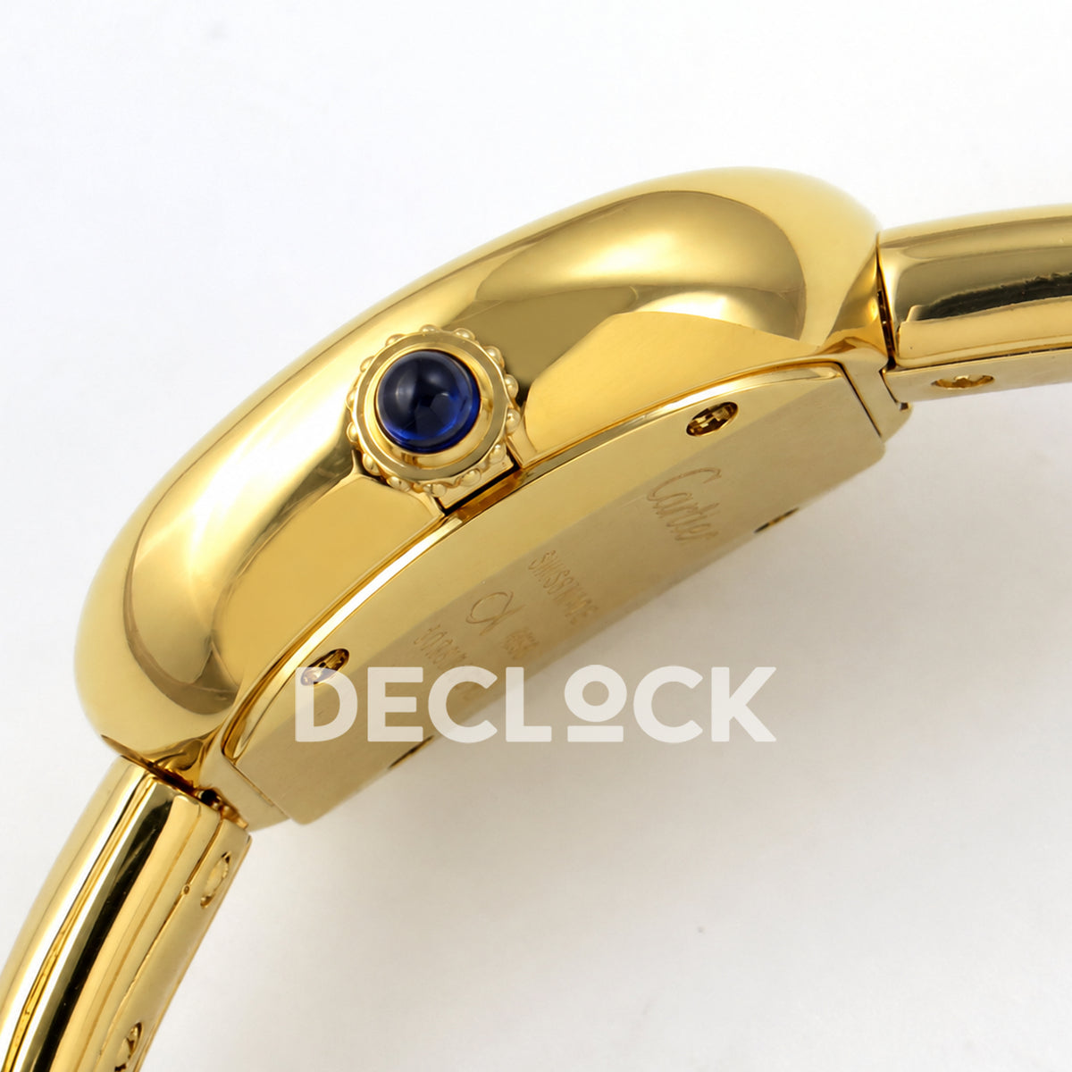 Cartier Baignoire Yellow Gold Plated Bangle Size 16 BLSF Swiss Quartz