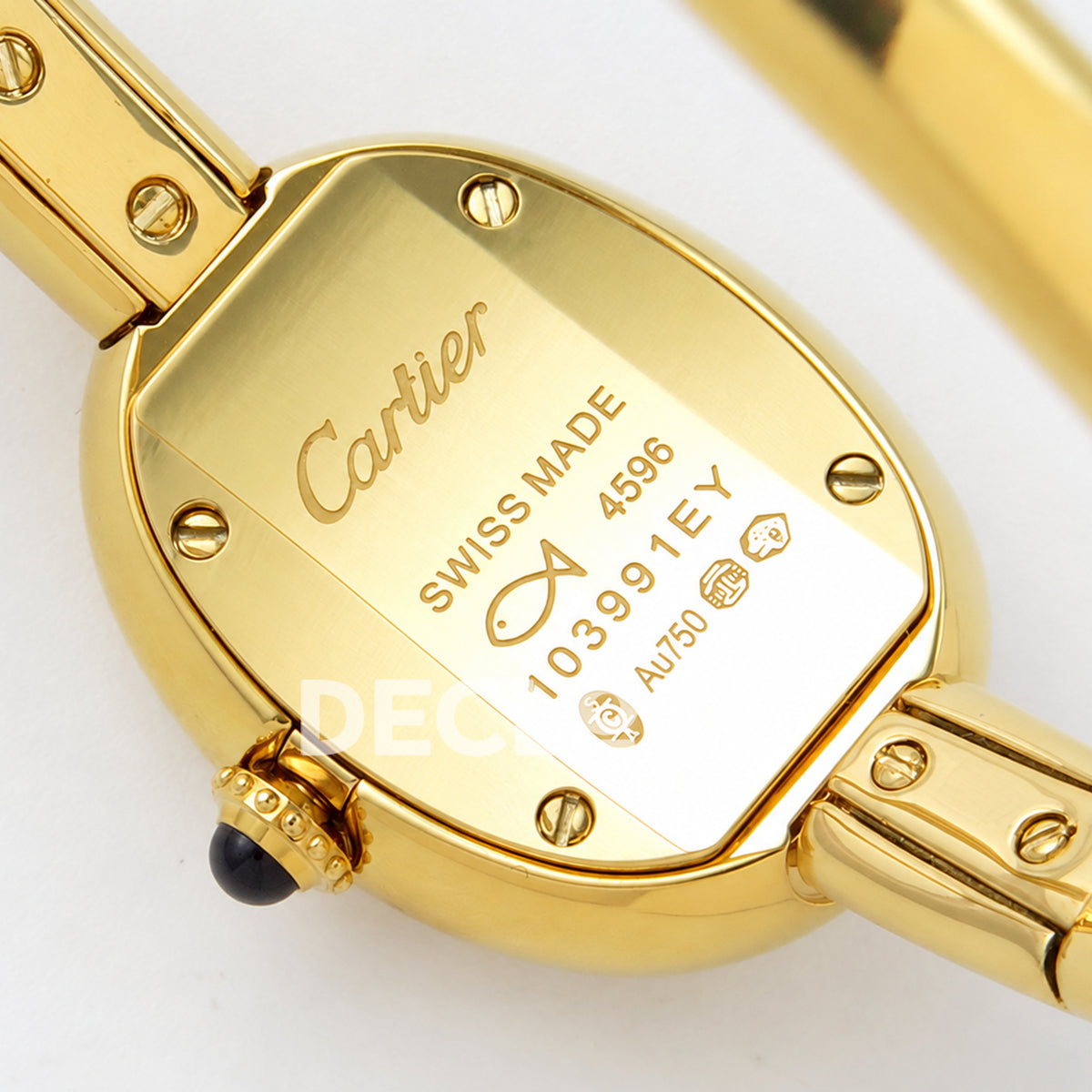 Cartier Baignoire Yellow Gold Plated Bangle Size 16 BLSF Swiss Quartz