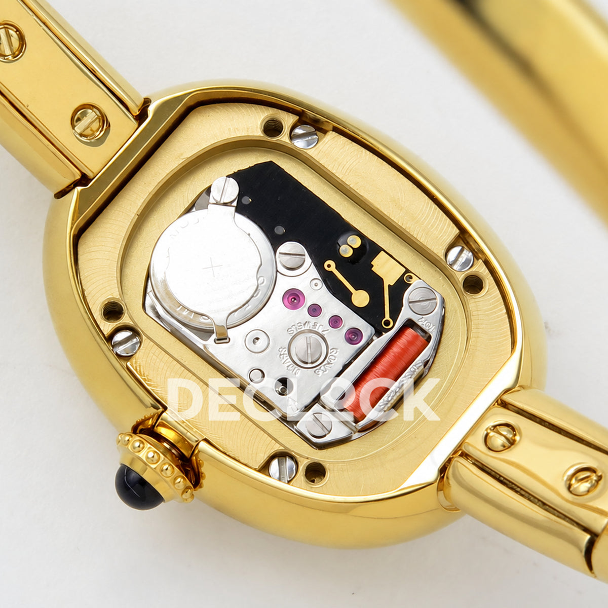 Cartier Baignoire Yellow Gold Plated Bangle Size 16 BLSF Swiss Quartz