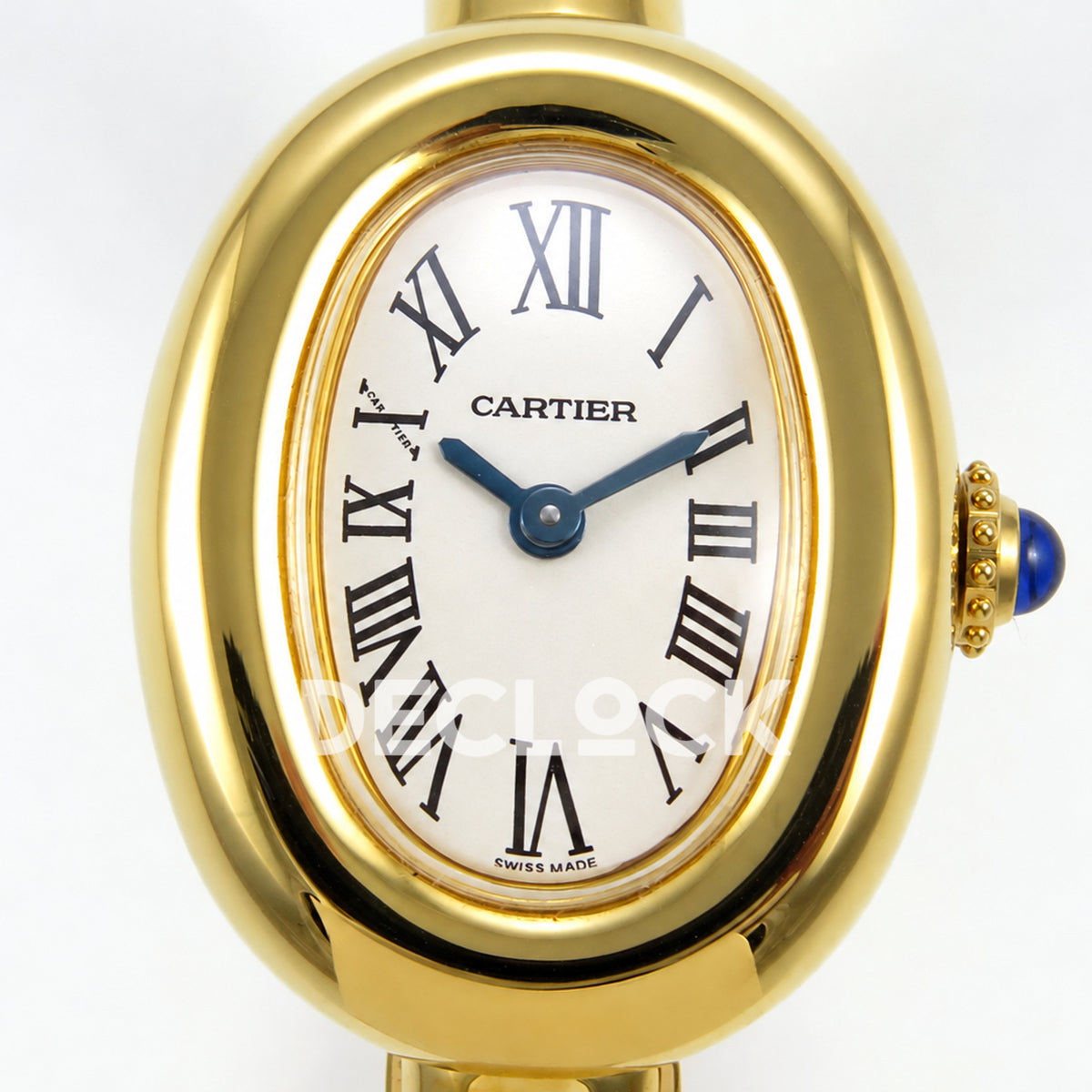 Cartier Baignoire Yellow Gold Plated Bangle Size 15 BLSF Swiss Quartz