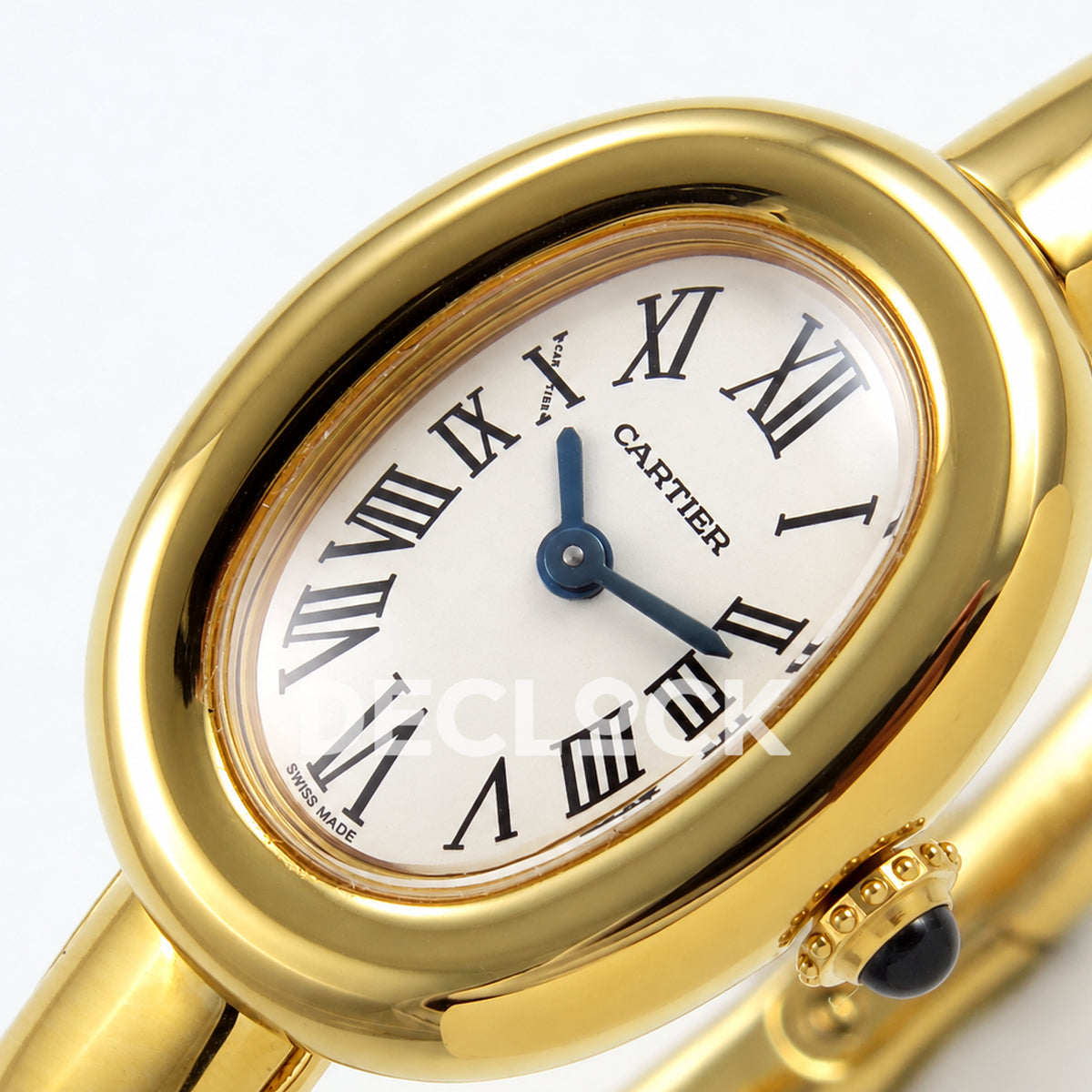 Cartier Baignoire Yellow Gold Plated Bangle Size 15 BLSF Swiss Quartz