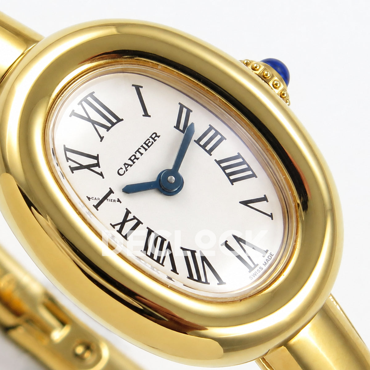 Cartier Baignoire Yellow Gold Plated Bangle Size 15 BLSF Swiss Quartz