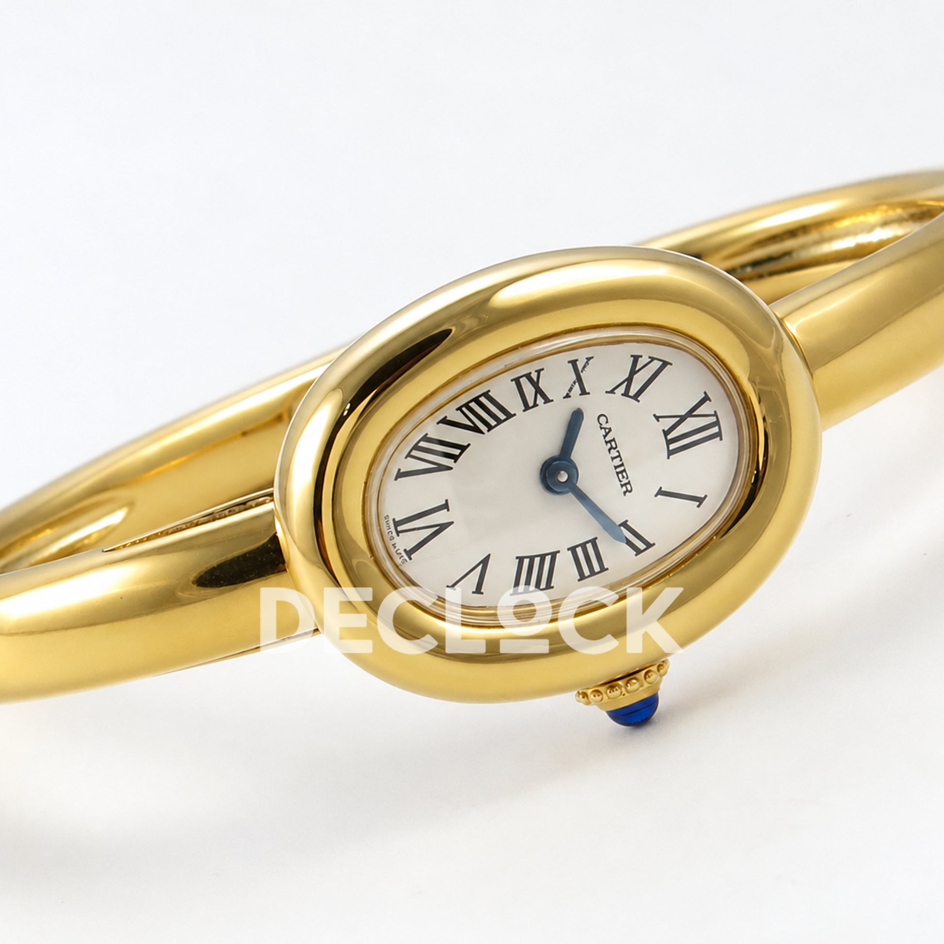 Cartier Baignoire Yellow Gold Plated Bangle Size 15 BLSF Swiss Quartz