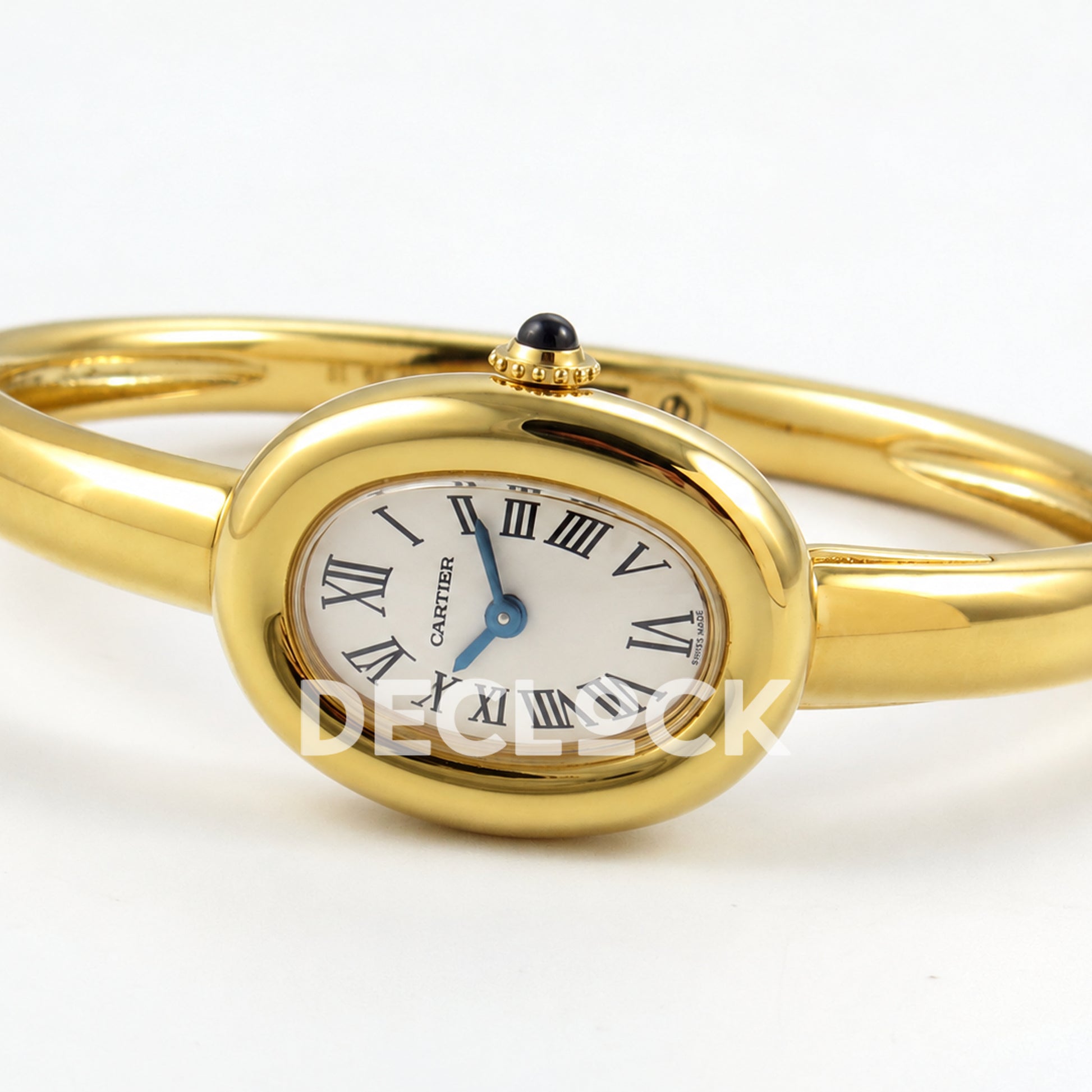 Cartier Baignoire Yellow Gold Plated Bangle Size 15 BLSF Swiss Quartz