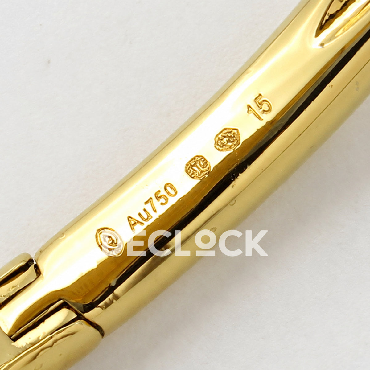 Cartier Baignoire Yellow Gold Plated Bangle Size 15 BLSF Swiss Quartz