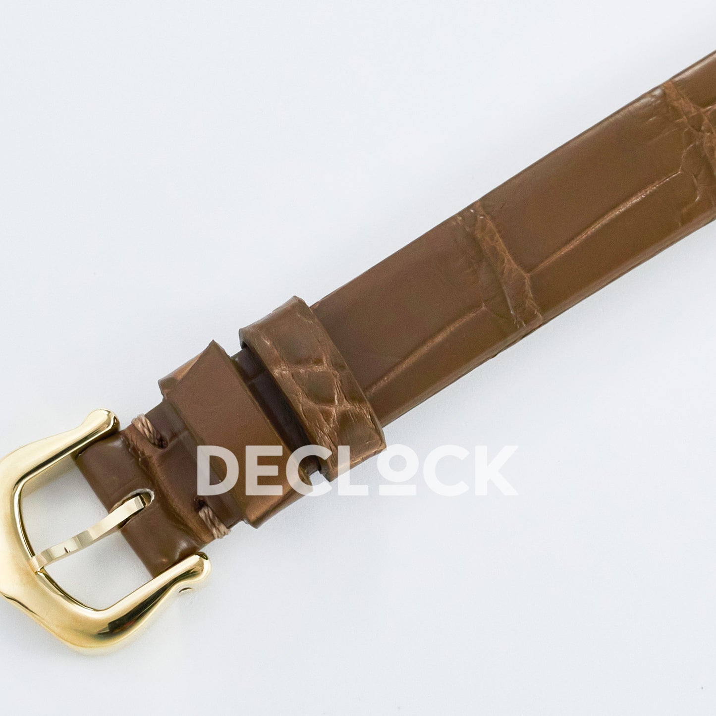 Cartier Baignoire Yellow Gold Plated 31x23mm Brown Leather DRF Swiss Quartz