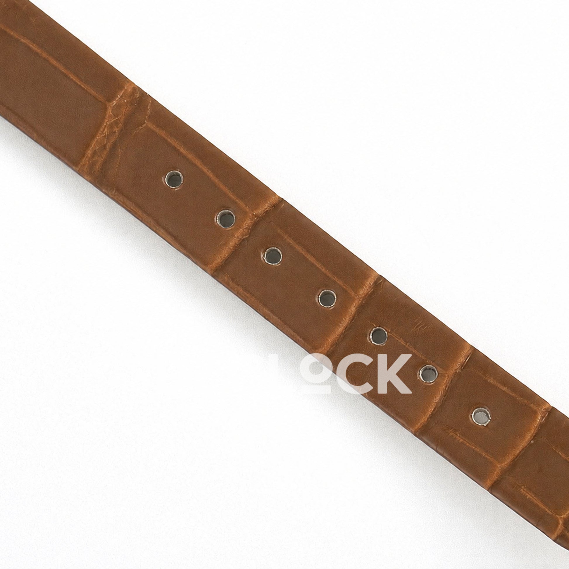 Cartier Baignoire Mini Yellow Gold Plated Brown Leather Ronda Quartz