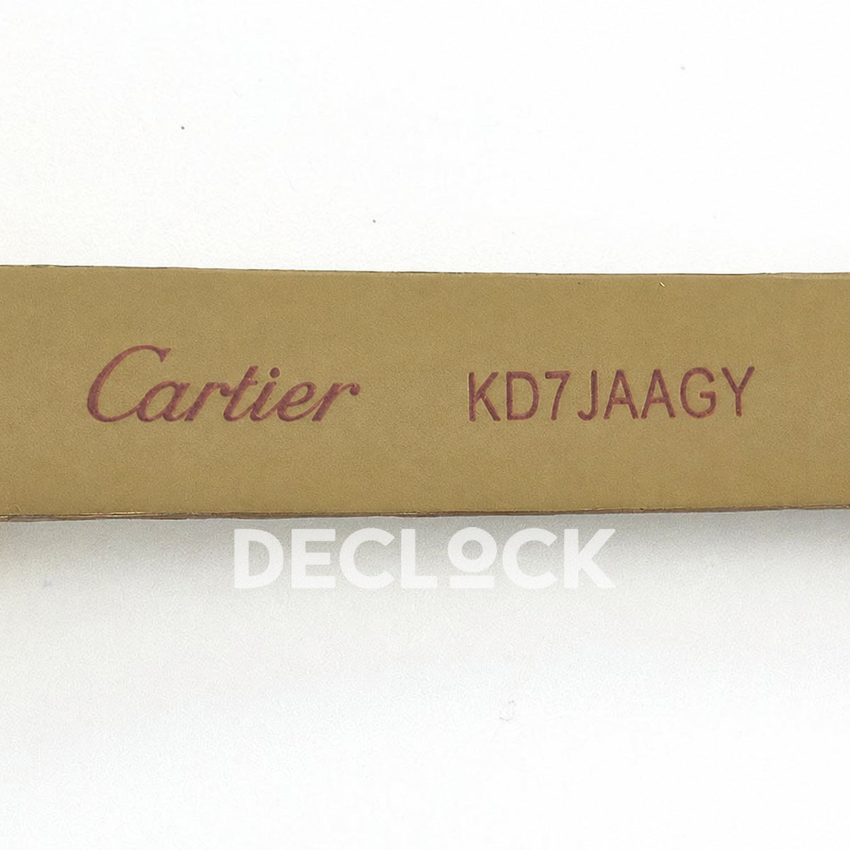 Cartier Baignoire Mini Yellow Gold Plated Brown Leather Ronda Quartz