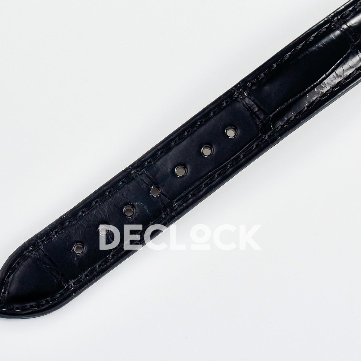 Cartier Ronde de Cartier 29mm Rose Gold White Dial Black Leather Asian AAA+ Replica – strap detail