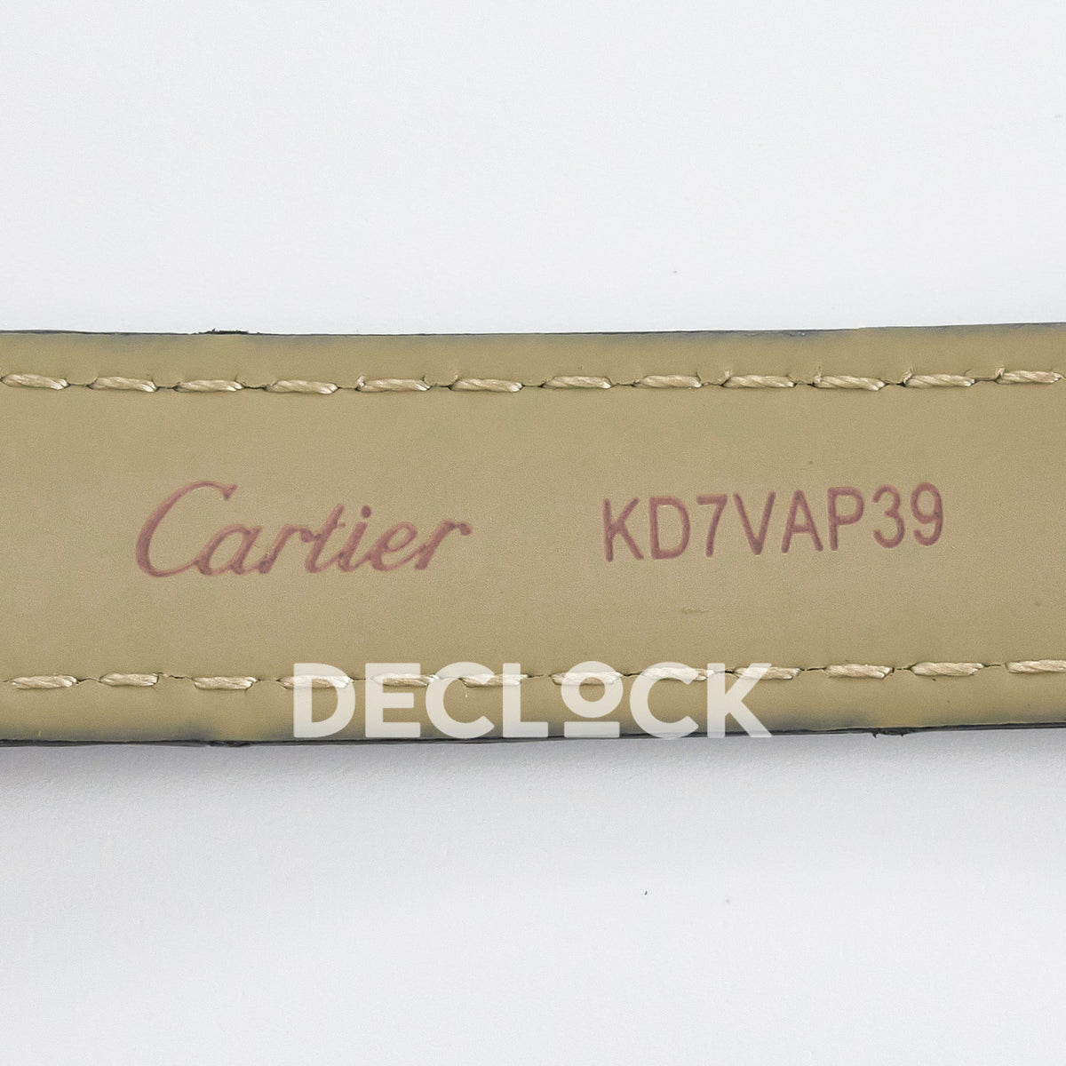 Cartier Ronde de Cartier 29mm Rose Gold White Dial Black Leather Asian AAA+ Replica – strap inscription