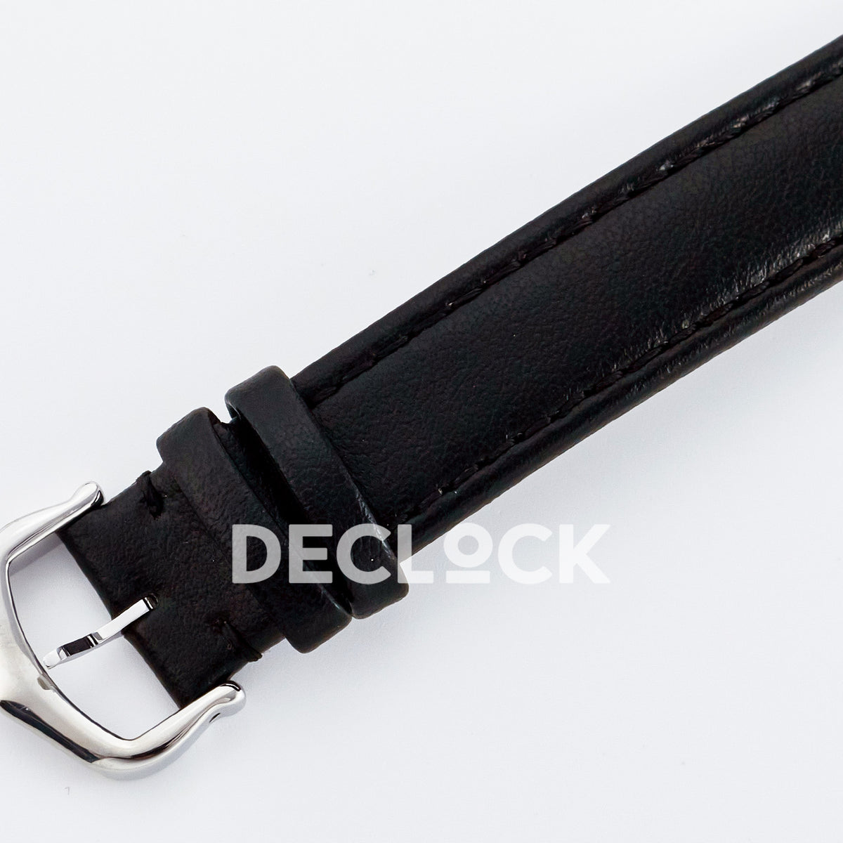 Cartier Ronde de Cartier 29mm Steel White Dial Black Leather Asian AAA+ Replica – clasp detail