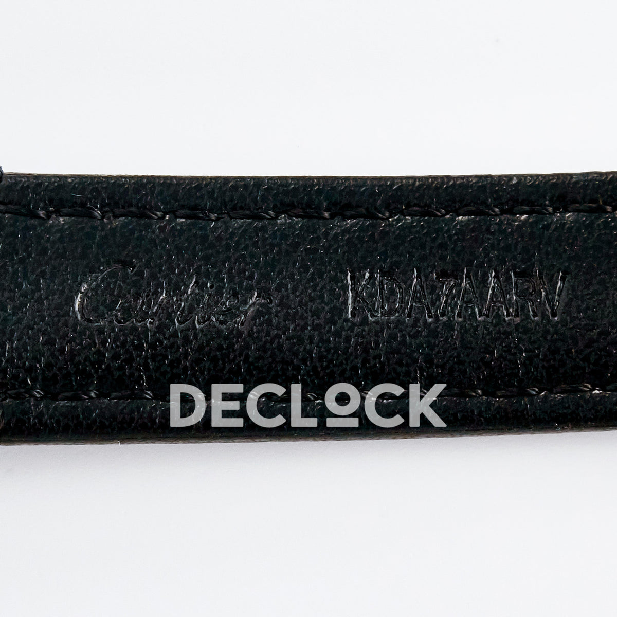 Cartier Ronde de Cartier 29mm Steel White Dial Black Leather Asian AAA+ Replica – strap inscription