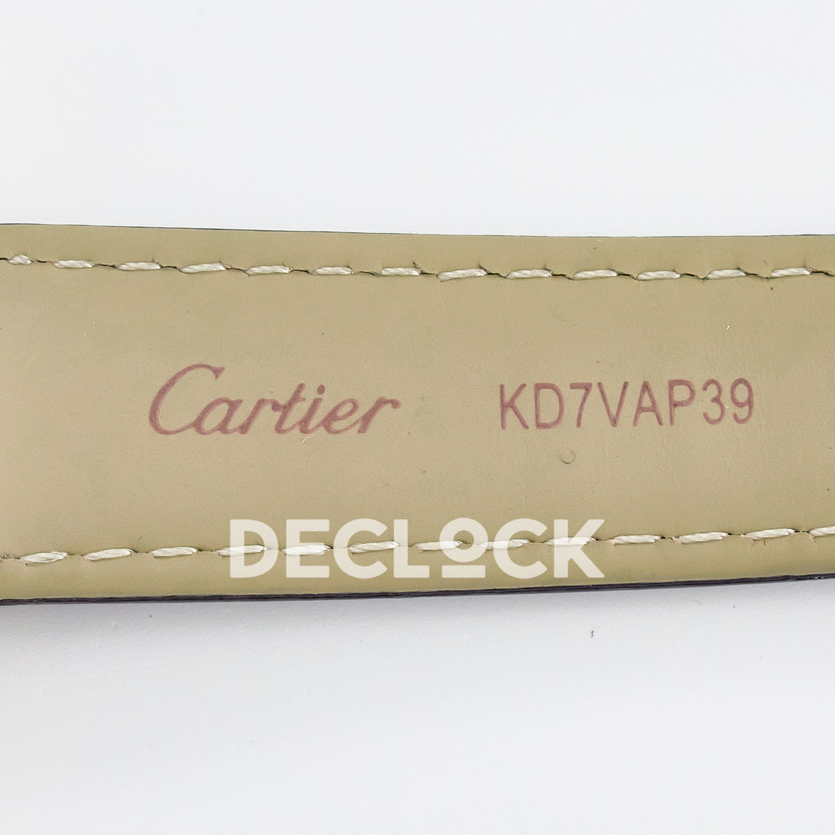 Cartier Ronde de Cartier 36mm Rose Gold White Dial Black Leather Asian AAA+ Replica – strap inscription