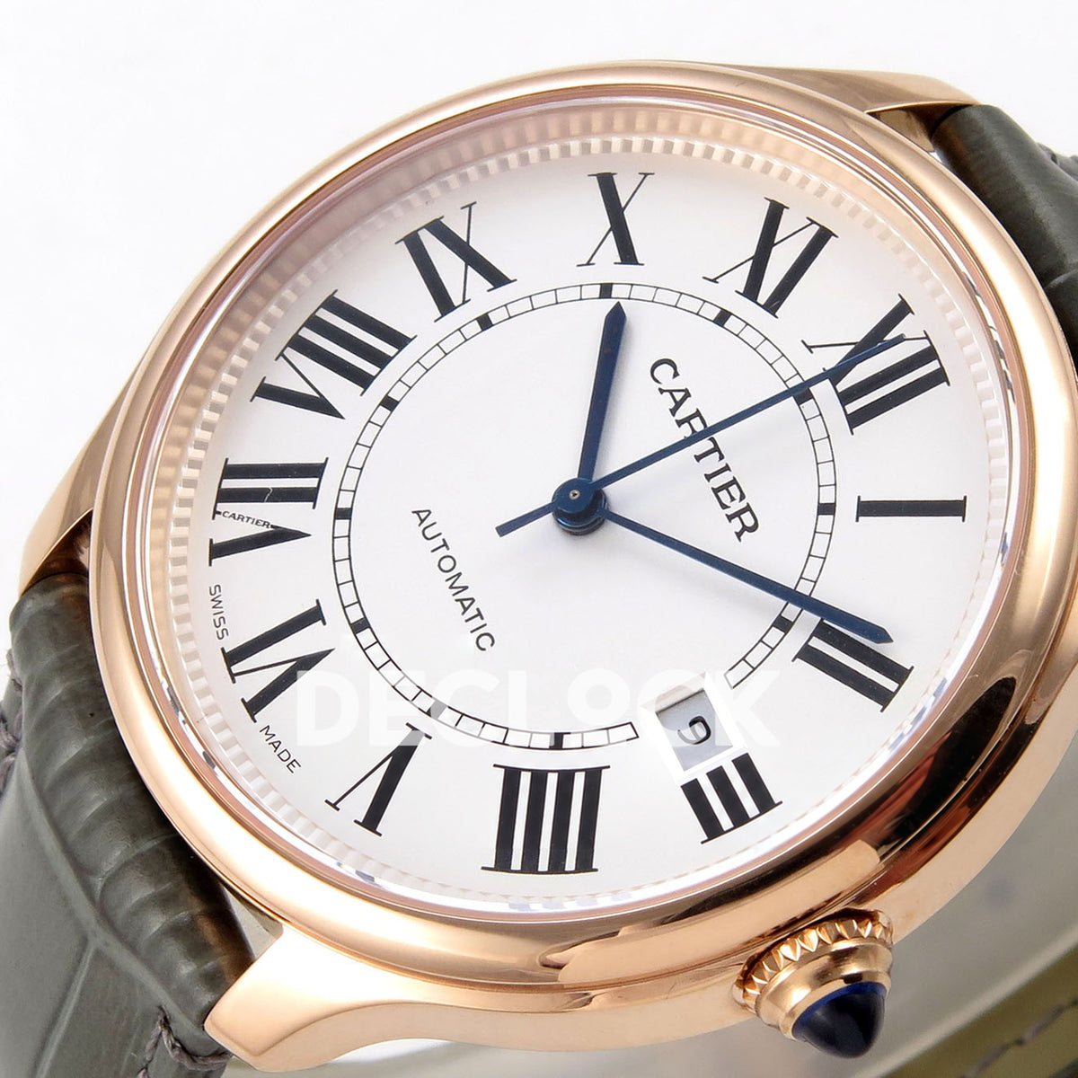 Cartier Ronde Louis 40mm White Dial, Green Leather, 40MM BSF replica - product view 05
