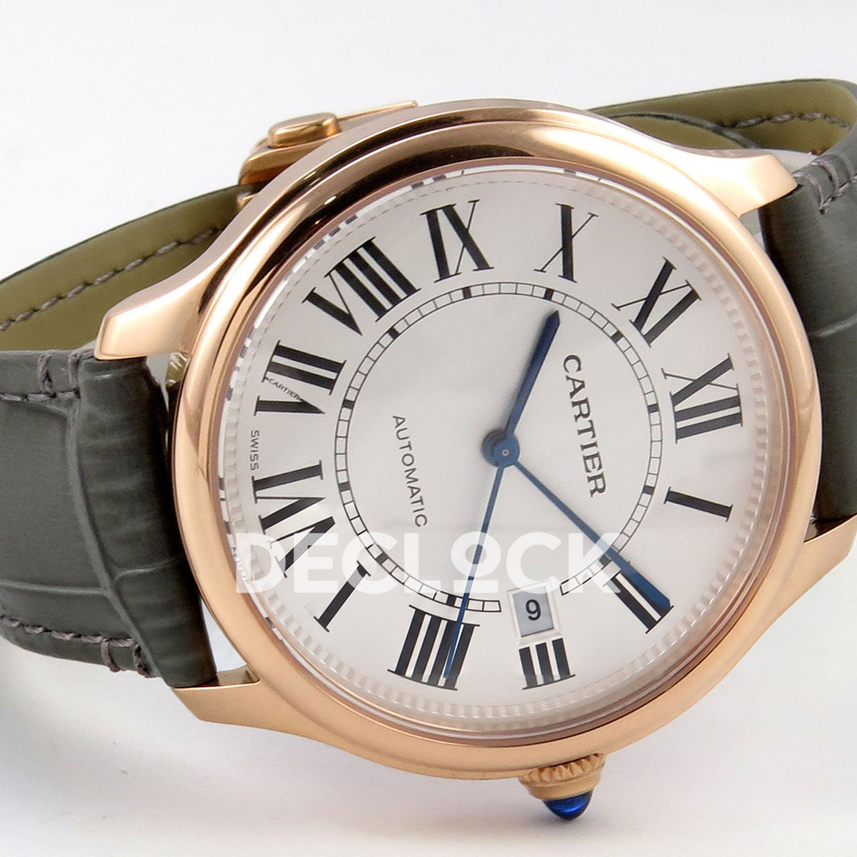 Cartier Ronde Louis 40mm White Dial, Green Leather, 40MM BSF replica - product view 07
