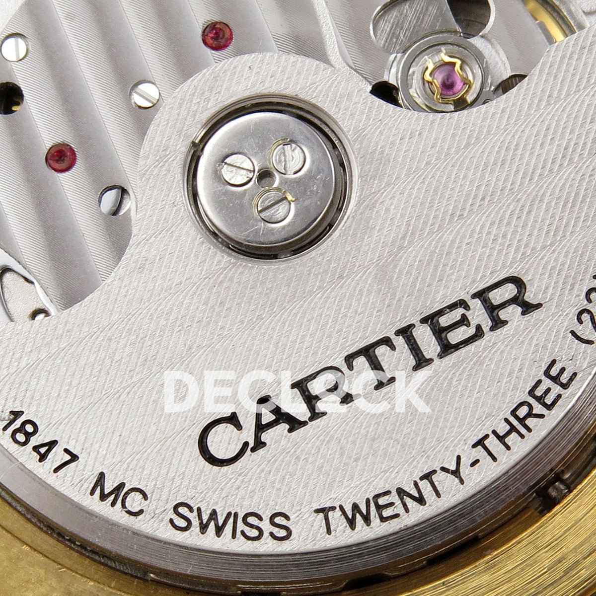 Cartier Ronde Louis 40mm White Dial, Black Leather, 40MM BSF replica - product view 14