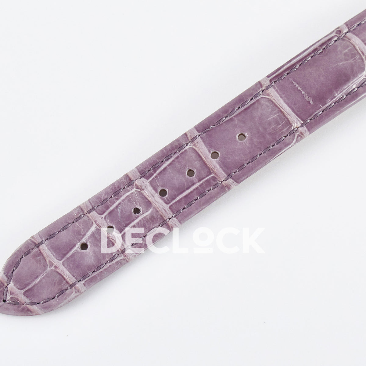 Cartier Ronde Louis Cartier 29mm Rose Gold Beige Dial Purple Leather Asian AAA+ Replica – strap detail
