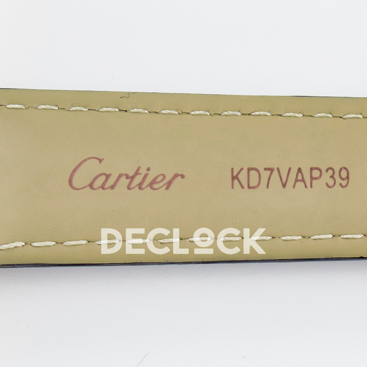 Cartier Ronde Louis Cartier 36mm Rose Gold Beige Dial Black Leather Stone Bezel Asian AAA+ Replica – strap inscription