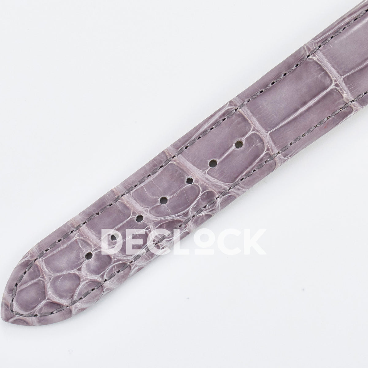 Cartier Ronde Louis Cartier 36mm Rose Gold Beige Dial Purple Leather Asian AAA+ Replica – strap detail