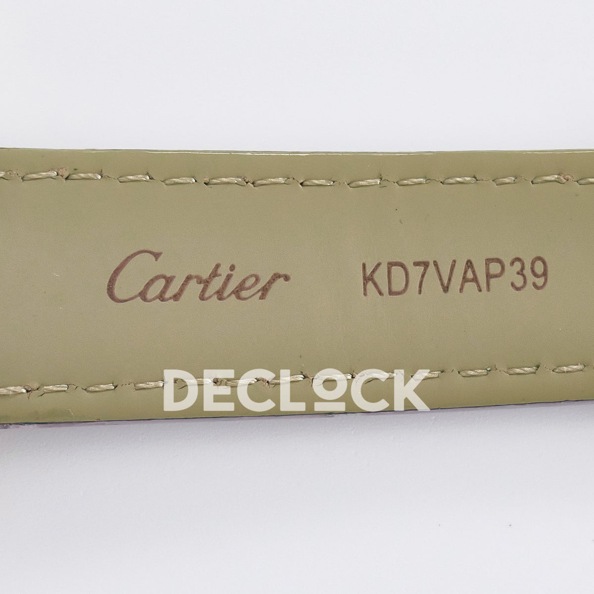 Cartier Ronde Louis Cartier 36mm Rose Gold Beige Dial Purple Leather Asian AAA+ Replica – strap inscription