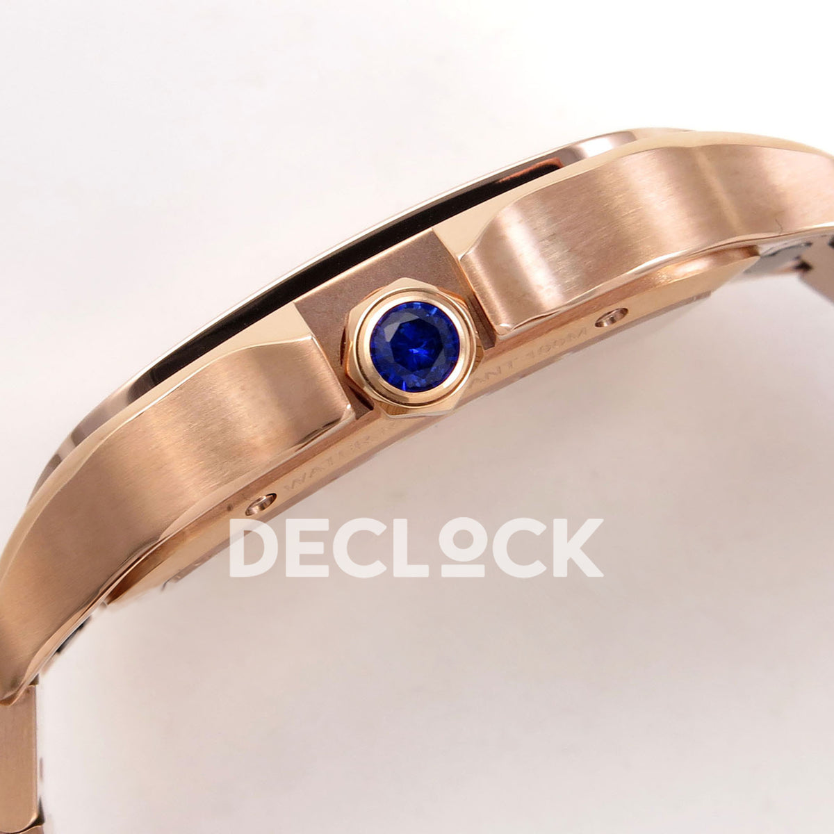 Cartier Santos Skeleton Large Skeleton Dial, Rose Gold Bracelet, 39.8MM RICH replica - product view 10
